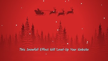 Create a Beautiful Snowfall Animation Using HTML CSS JavaScript | Beginners Friendly Tutorial