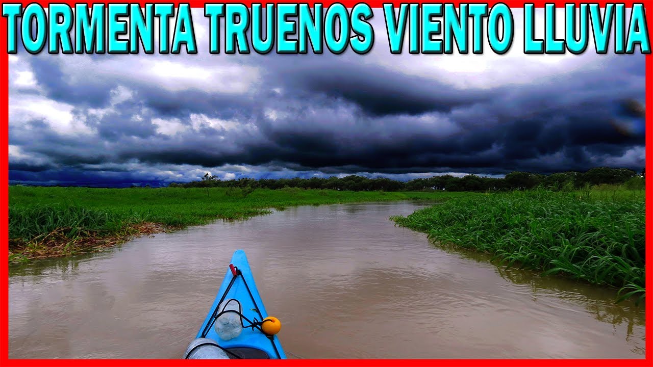 TORMENTAS Que Te Agarran Solo En La ISLA Del Río Paraná | Lluvia Rayos Truenos Viento