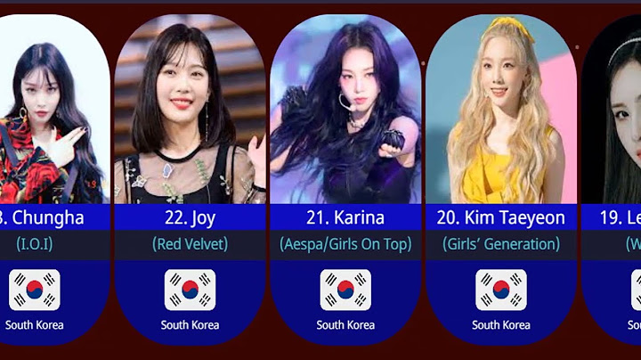 Top 50 most beautiful woman in kpop 2023