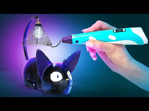 Видео: Делаем самую красивую черную кошку 3D-ручкой