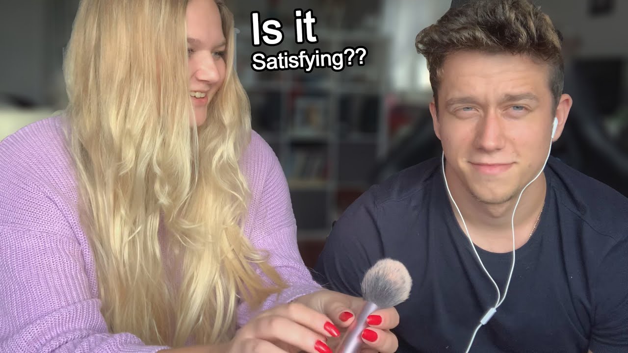 ASMR | Girlfriend Tries Giving me Tingles // Awesome Triggers **satisfying**