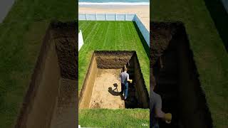 bunker making by young man