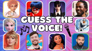 GUESS THE VOICE🎤 || Drake, Kendrick Lamar, Taylor Swift + lots more! Can you guess who is speaking??