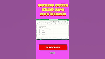 Count cells that are not blank #howtoincreaseviewsonyoutube #excel #youtubeviews #exceltricks