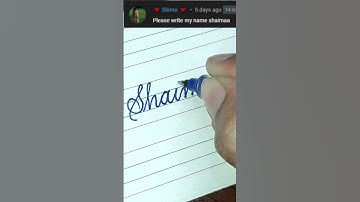 “Shaimaa” How to Write Your Name in Cursive Writing | #shorts