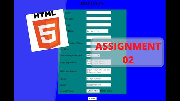 HTML Assignment 2 || How to create Bio Data Form using HTML[2020]