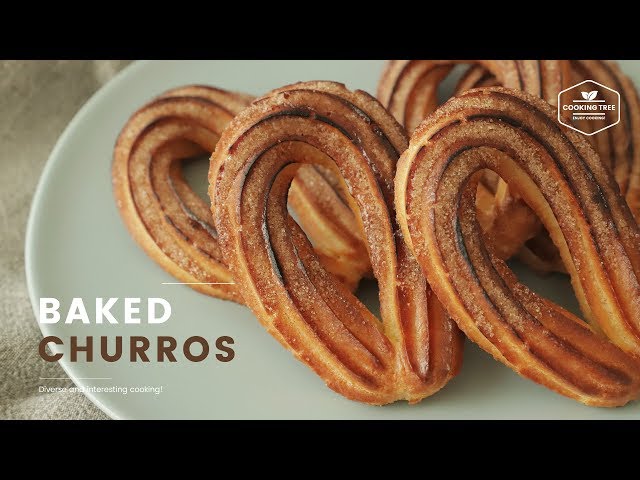 달콤바삭! 츄러스 만들기 : Baked Churros Recipe : ベイクドチュロス | Cooking tree