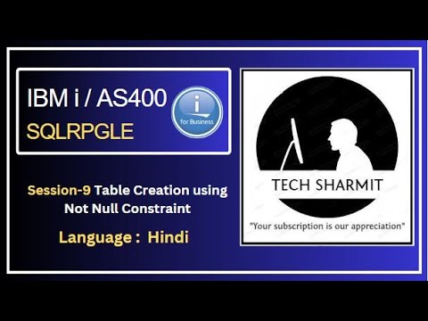 Not null constraint in db2  | sqlrpgle in as400 |  sqlrpgle in ibmi | sqlrpgle | ibmi  training |