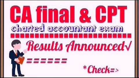 icaiexam icai org cpt result 2017 * 2018
