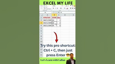 This Ctrl + C Trick Will Blow Your Mind🤯 (No Ctrl + V Needed) #pressEnter #ExcelShorts #CtrlC #short