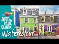 How to paint in Line and Wash - Jelly Bean Row!