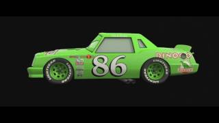 DISNEY CARS GREEN DINOCO CHICK HICKS