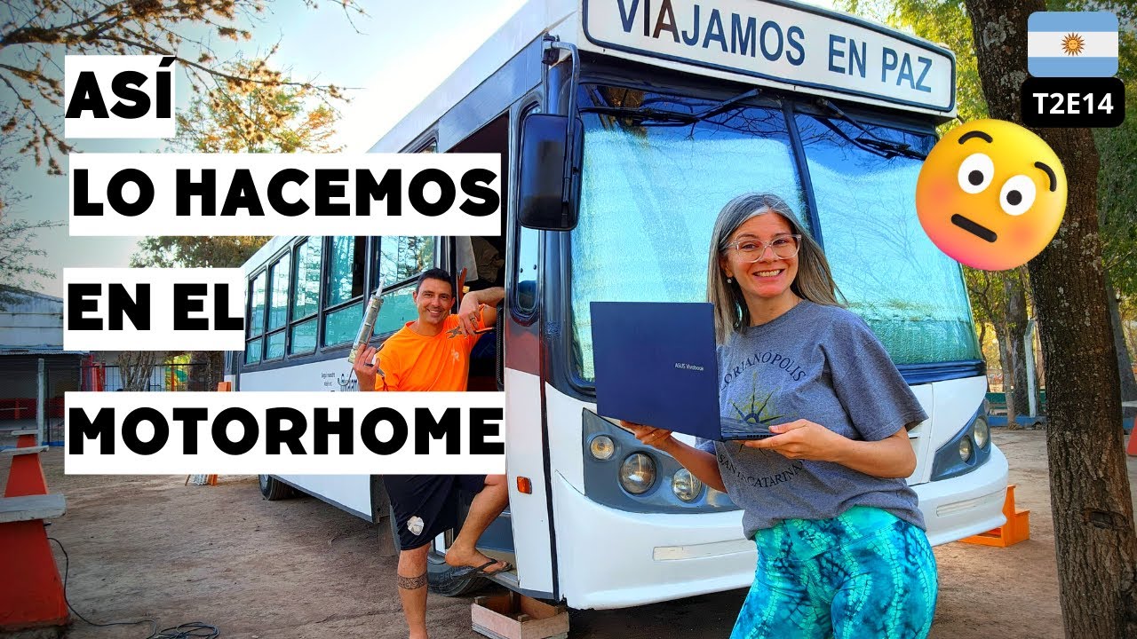 🚍Vivir en Pareja en Un Autobus | Cómo Lavamos Ropa, Reparamos Cosas, Trabajamos y MÁS🫂