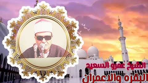 الشيخ عمرو السعيد القارئ بجمهورية مصر العربية ما تيسر من سوره البقره والاعمران