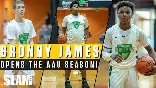 Bronny James and North Coast Blue Chips Open AAU Season! 👑 - YouTube