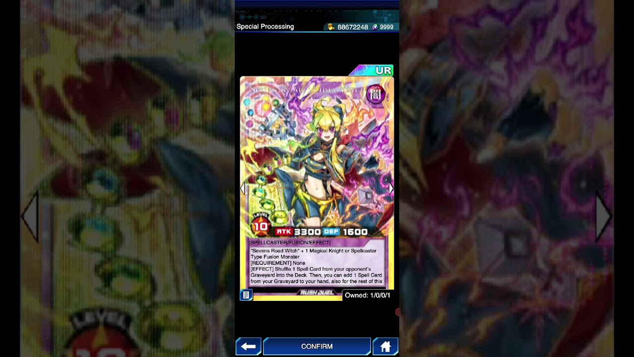 Yu-Gi-Oh! Duel Links | Sevens Road Ultima Witch | Special Processing | Starlight Rare
