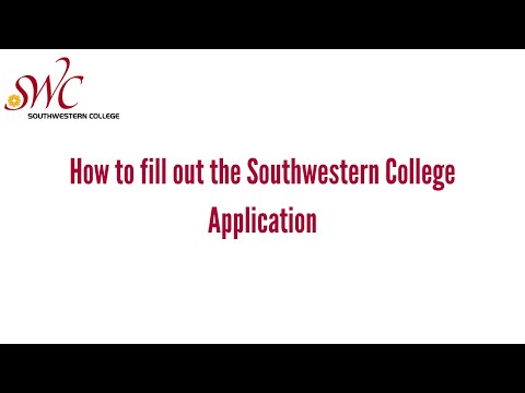 Southwestern College Application Process