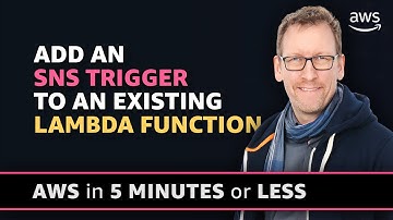 How to add an SNS Trigger to an existing Lambda Function