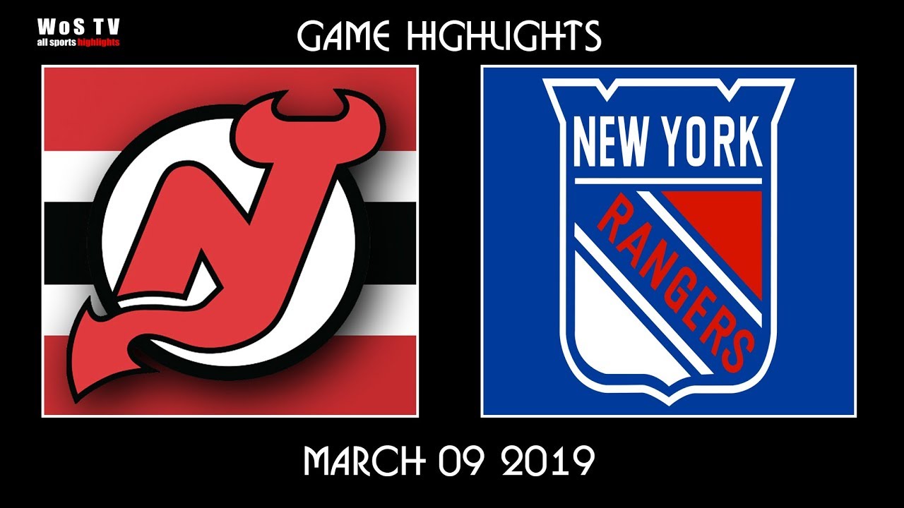 new york rangers vs new jersey devils highlights