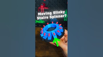 3D-geprinte bewegende Slinky-trap Zoetrope Fidget spinner #animatie #optische illusie
