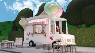 building an ice cream truck in bloxburg with anix and frenchrxses
