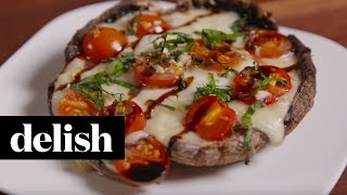 Caprese Stuffed Mushrooms | Delish