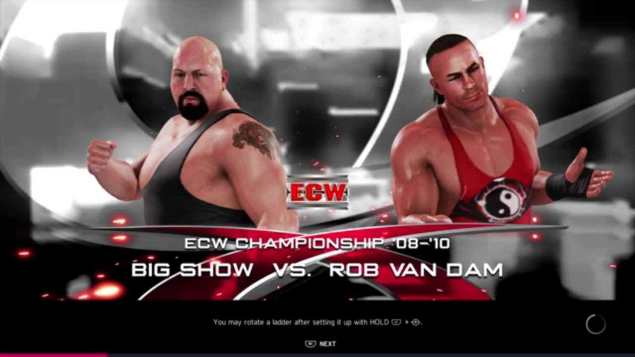 WWE 2K20 RVD VS Big Show 1 VS 1 Hell In A Cell Match ECW Title '10