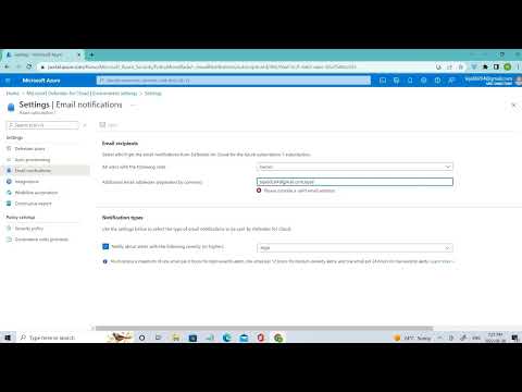 How to setup Email Notifications in Azure Defender?||Security Alerts Levels||Defender for Cloud