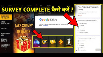 HOW TO COMPLETE SURVEY|TAKE SURVEY FOR REWARDS -Garena free fire