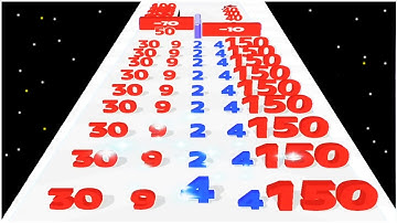 Number Merge Run Master 3D - Gameplay Walkthrough - Levels 51-75