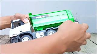 UNBOXING RC DUMP TRUCK HUINA 1556 SKALA 1:18