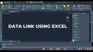 DATA LINK USING EXCEL IN ACTCAD