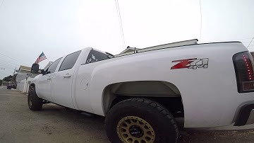 6.6 Duramax post 3" MBRP downpipe install