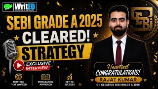 Rajat Kumar | Cleared SEBI Grade A 2025 | Complete Strategy Video