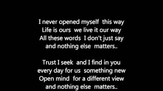 Metallica - Nothing Else Matters - Scroll Lyrics &quot;22&quot;