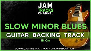 Slow Minor Blues : Deep & Soulful Guitar Backing Track in Cm chords