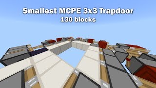 Very Small MCPE 3x3 Trapdoor | 130 Blocks!
