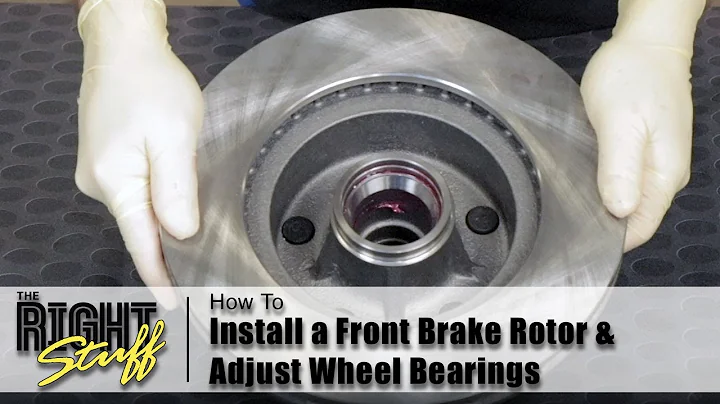How To Install a Front Brake Rotors & Adjust Wheel Bearings