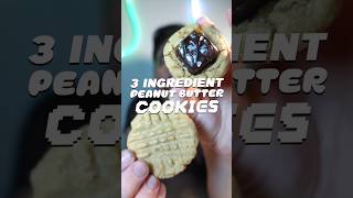 Easy AF 3 Ingredient Peanut Butter Cookies shorts baking cookies