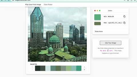 How to pick a HEX color from an image