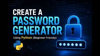 Create a Password Generator with Python (Beginner Tutorial)
