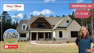 Sharpsburg GA Home for Sale | New Construction +  Farmhouse-style | Full Tour