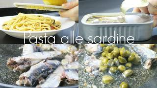 Pasta con sardine, capperi e pomodorini 🍝​🐟​ | Home Cooking Recipe | 정어리, 방울토마토, 케이퍼를 넣은 이탈리아 파스타