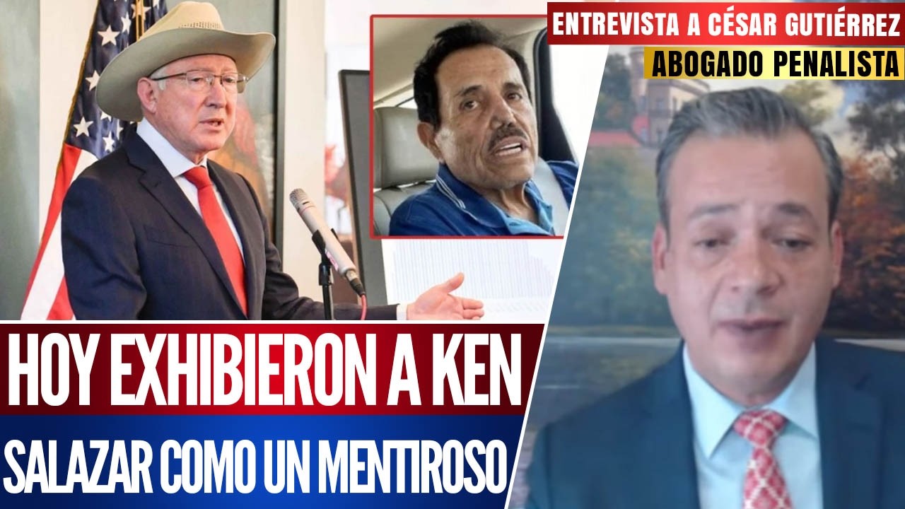 NO TENGO PRUEBAS DE QUE AMLO HAYA PACTADO CON N4RC0S CONFIESA KEN SALAZAR: CÉSAR GUTIÉRREZ