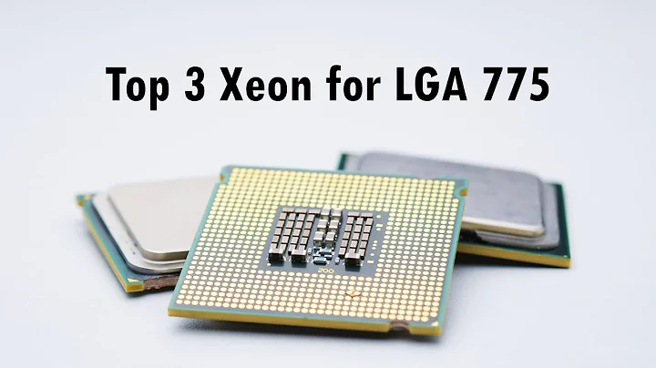 소켓 775를 위한 TOP 3 XEON CPU