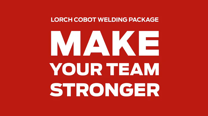 Cobot welding - with the Lorch Cobot Welding Package