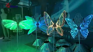 Amazing LED butterfly wings for stage performance show