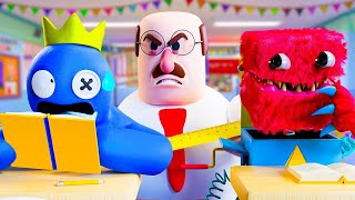 BLEU et BOXY BOO à l'école ? Poppy Playtime Vs Rainbow Friends - Animation