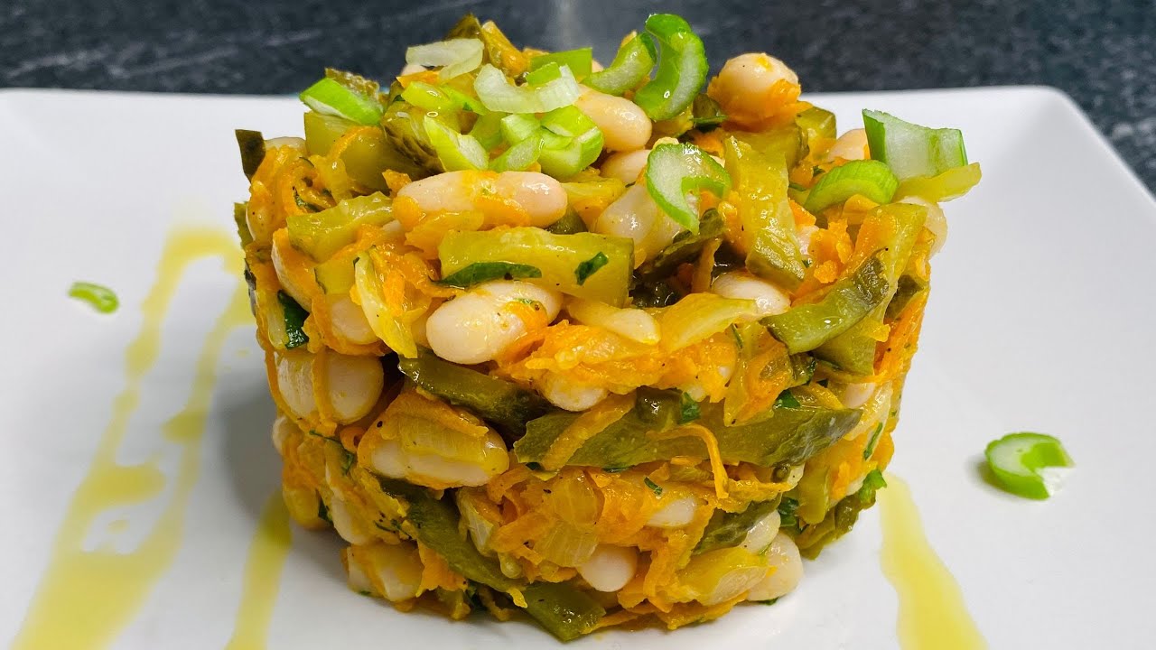 Ensalada De Alubias Blancas Y Solo 10 minutos / Recetas Rapidas