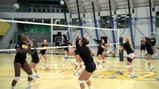 LBSU Volleyball's unique warmup drill